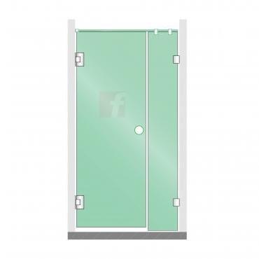 2 PANEL B (IN-LINE SHOWERS) HARDWARE AVALIABLE IN 8 COLORS 