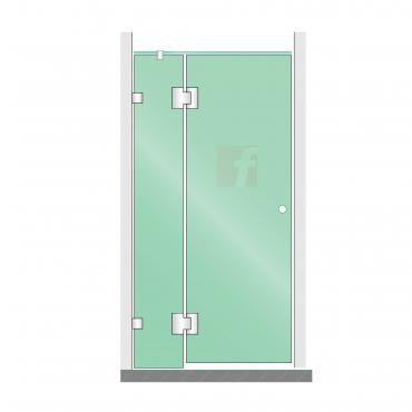2 PANEL A (IN-LINE SHOWERS) HARDWARE AVALIABLE IN 8 COLORS