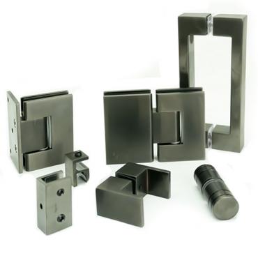 Brushed Gun Metal Hardware