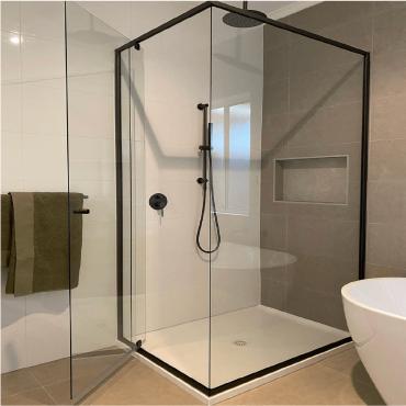 Master Range : Semi Framed Shower Screen Kits (6mm Ultra Clear Glass)