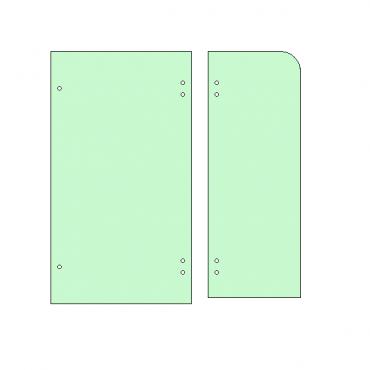 OverBath Panels Clear Toughened Glass