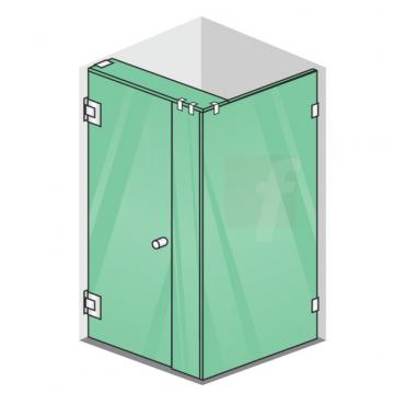 3 PANEL B (CORNER SHOWERS) HARDWARE AVALIABLE IN 10 COLORS 