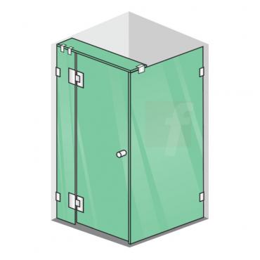 3 PANEL A (CORNER SHOWERS) HARDWARE AVALIABLE IN 10 COLORS 