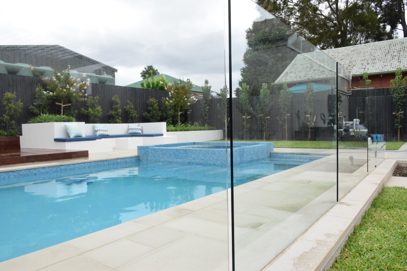 Inground pool fencing 1380 type glass