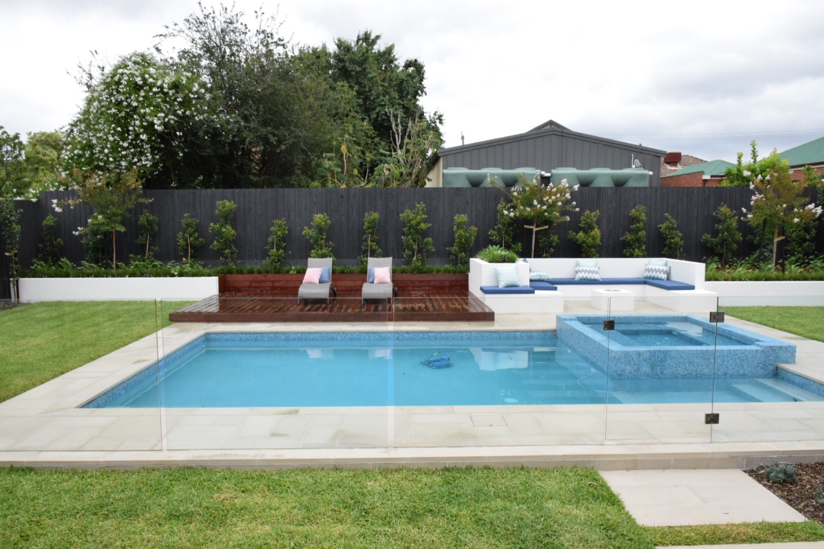 Inground pool fencing 1380 type glass