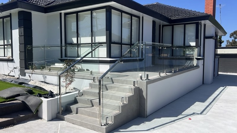 Custom Balustrade Fence Installed by Melvic Glass