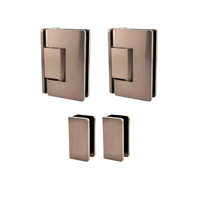2/3PW Hardware - Brushed Bronze (Curved Corners)