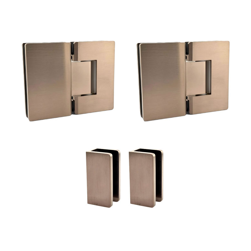 2PA Hardware - Brushed Bronze (Curved Corners)