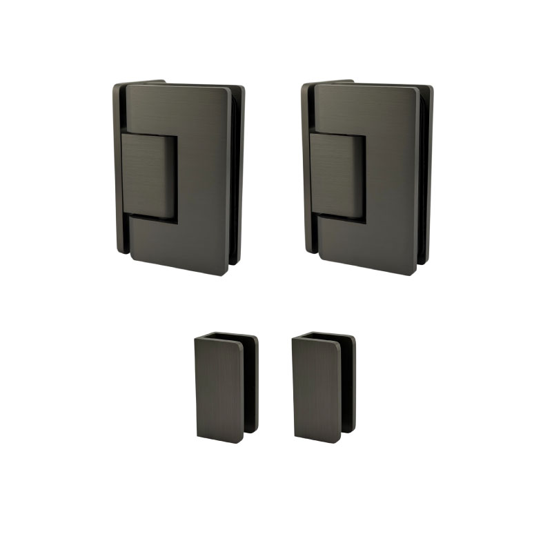 2/3PW Hardware - Brushed Gun Metal (Curved Corners)