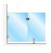 Atlantic Glass to Wall Gate System - Matte White
