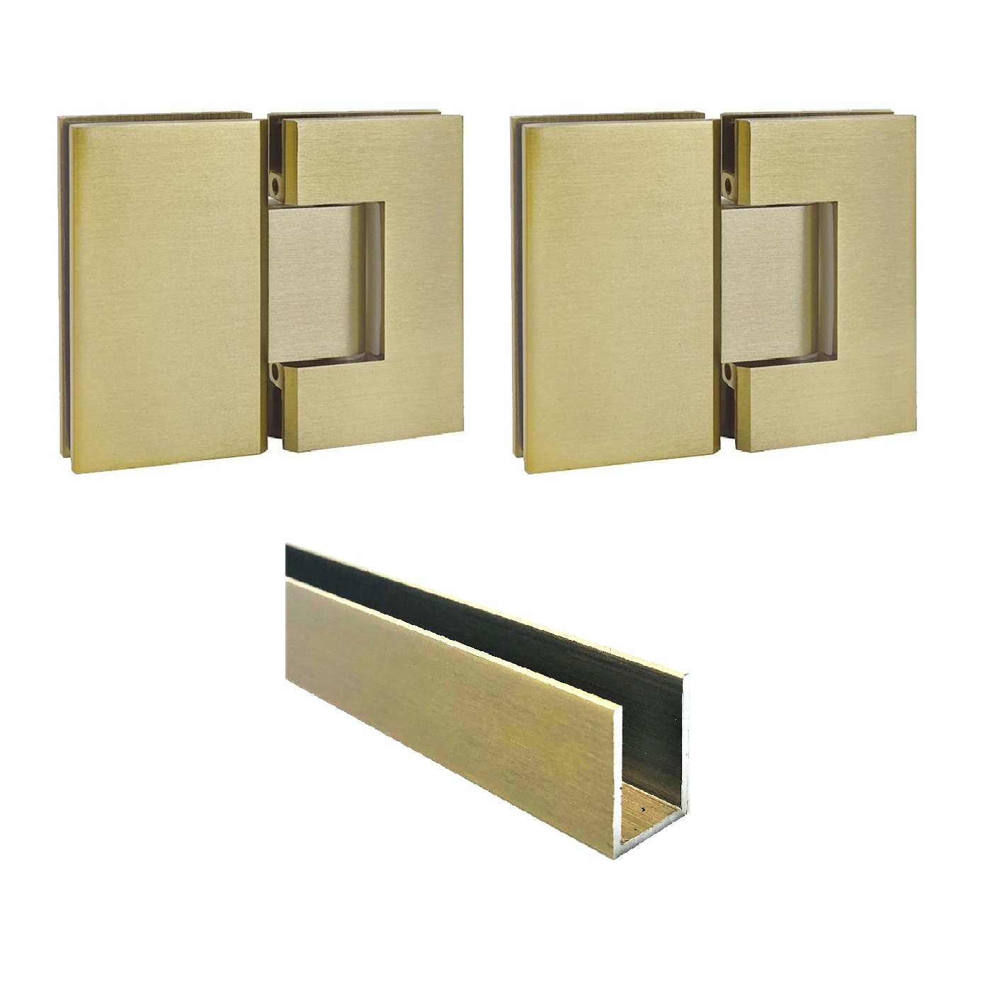 2PA Hardware - Brushed Gold (Channel)