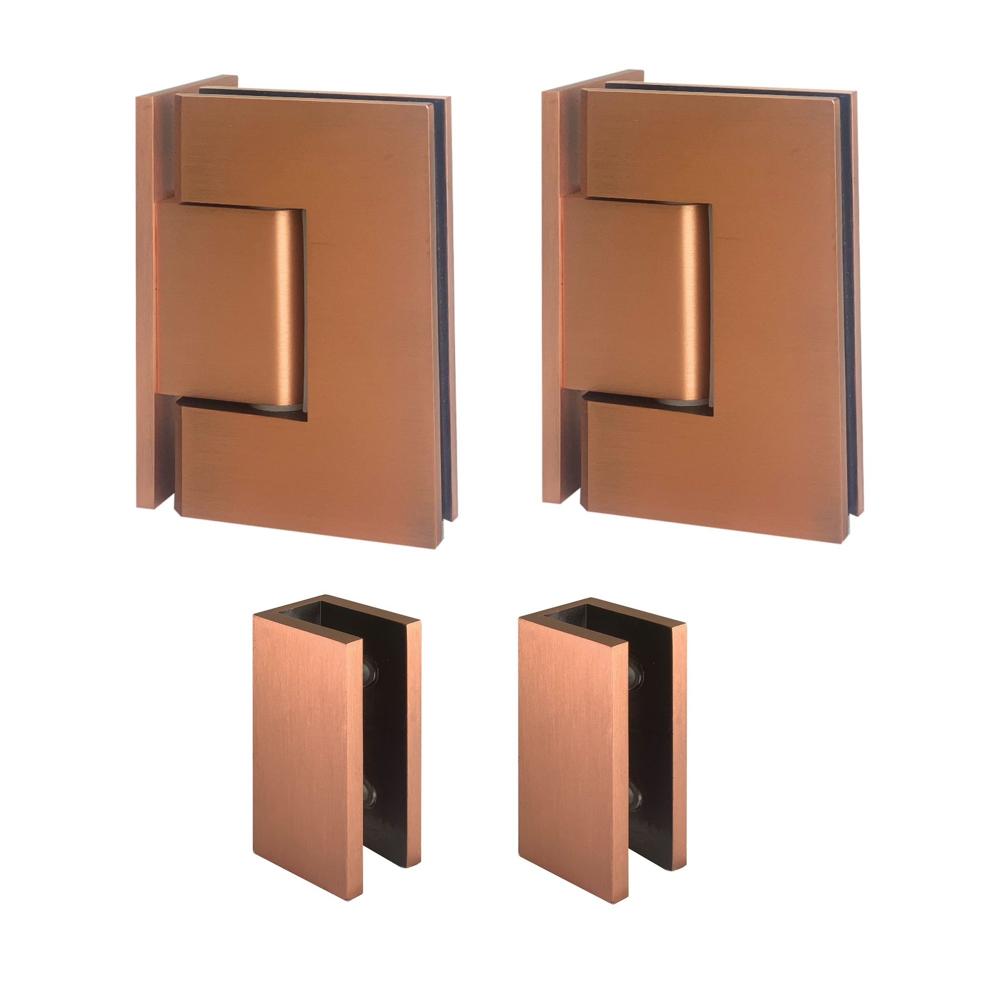 2PA-Hardware Brushed Copper Finish (SQUARE SERIES)