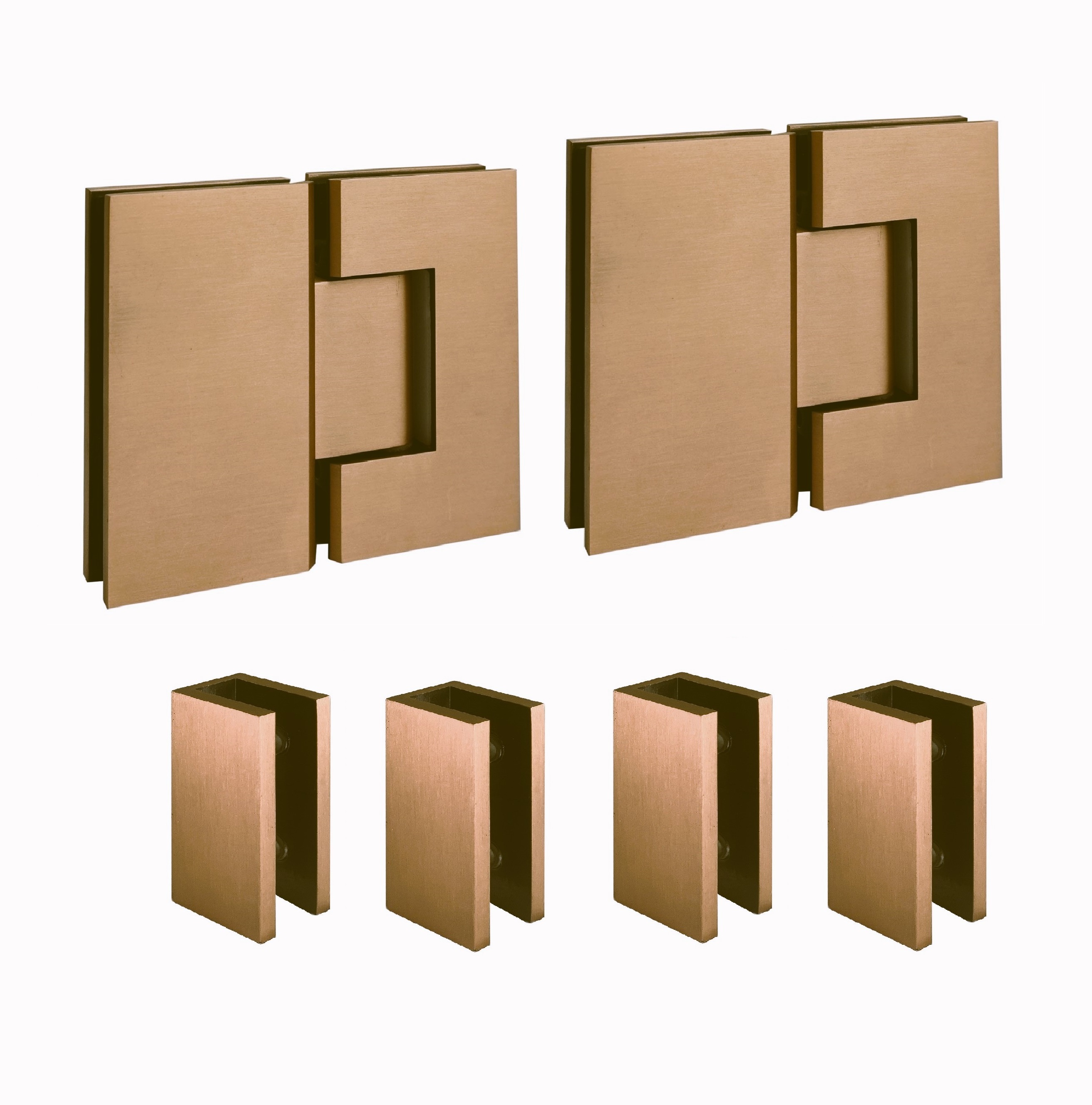 3/4P Hardware - Brushed Copper (Brackets)