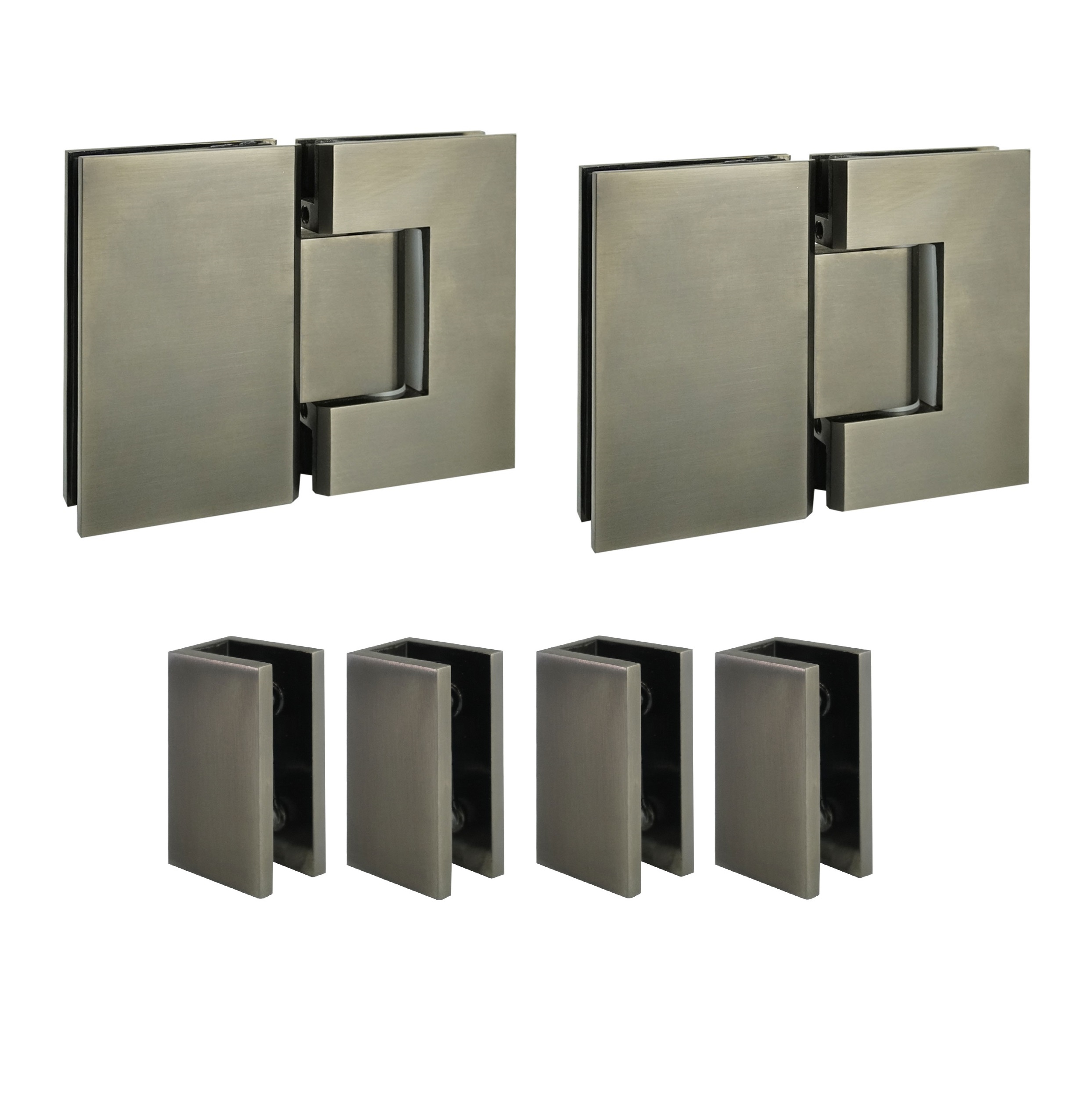 3/4P Hardware - Brushed Gun Metal (Brackets)