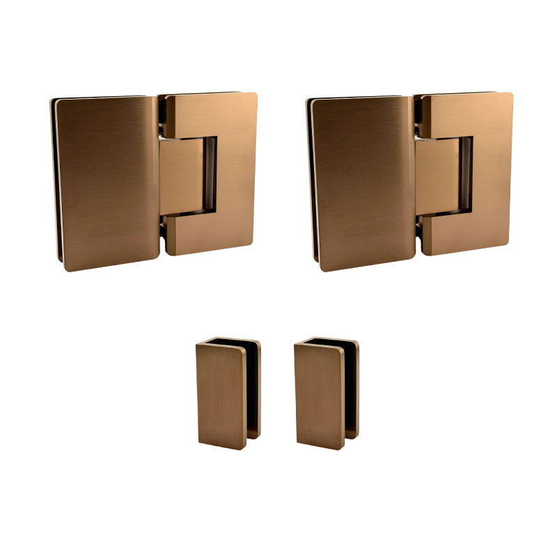 2PA Hardware - Brushed Copper (Curved Corners)