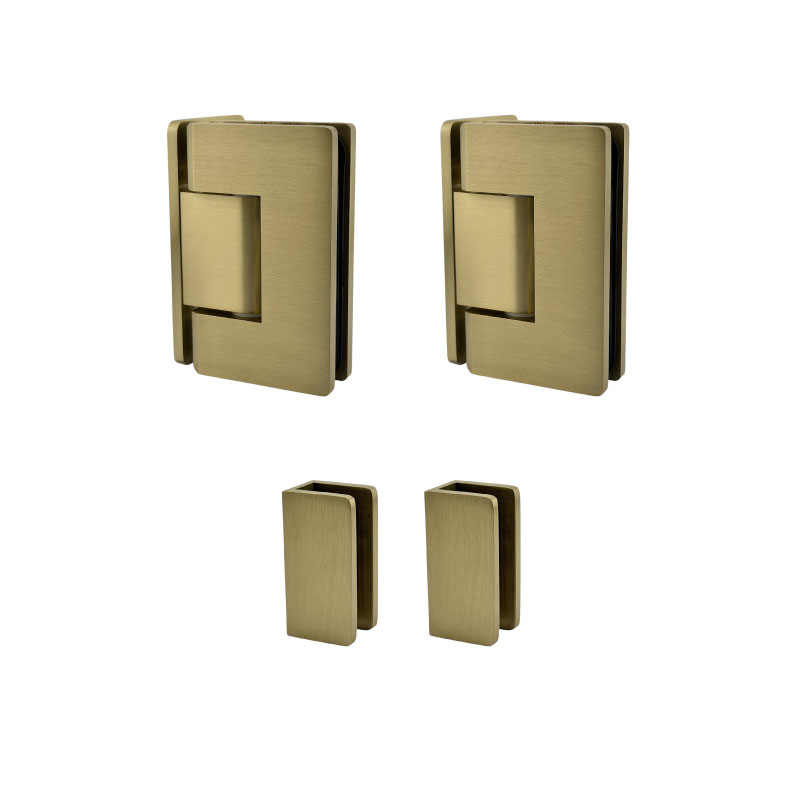 2/3PW Hardware - Brushed Gold (Curved Corners)