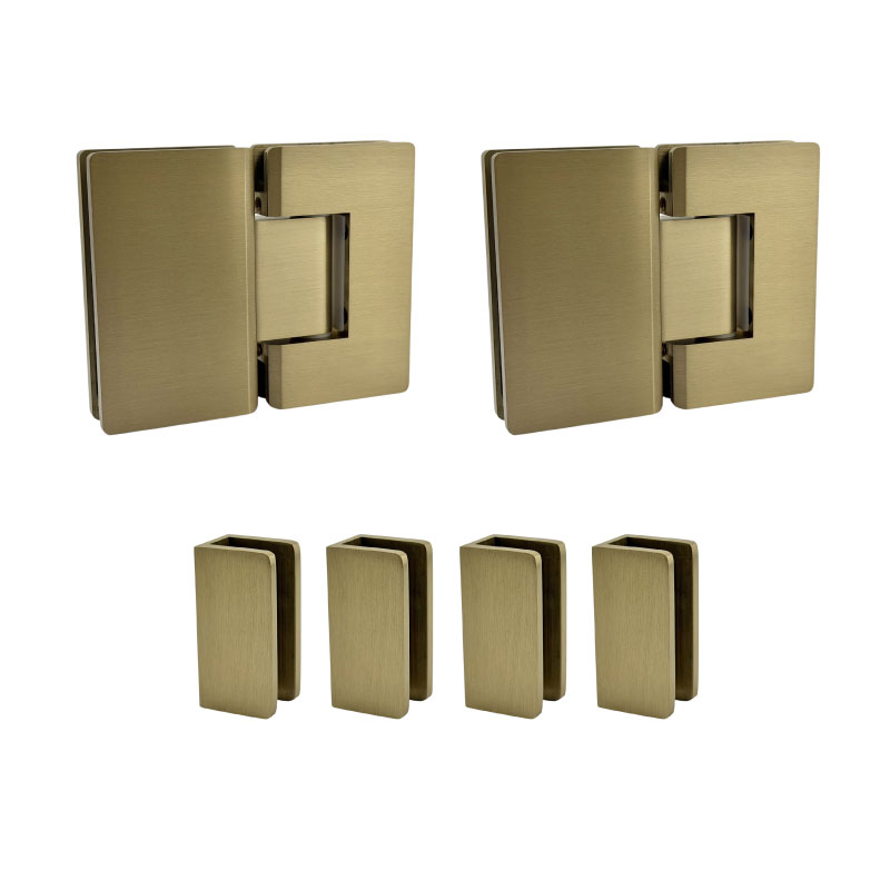 3/4P Hardware - Brushed Gold (Curved Corners)