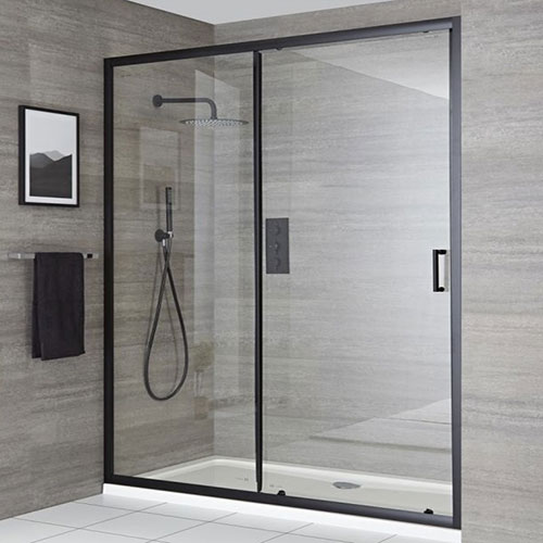 Single Sliding Door Inline Series (Matte Black)