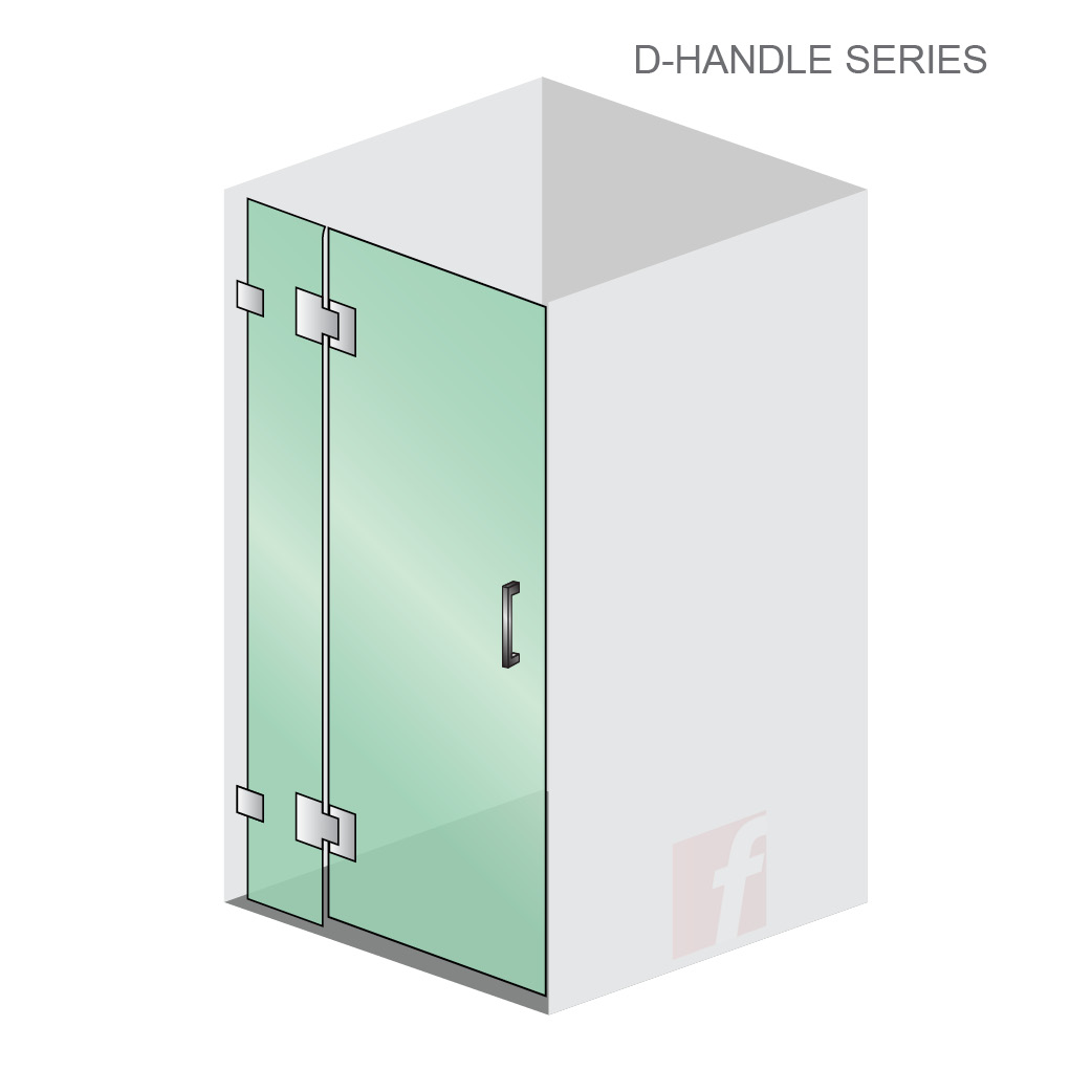 2 Panel (A)  D-Handle (In-Line Showers)