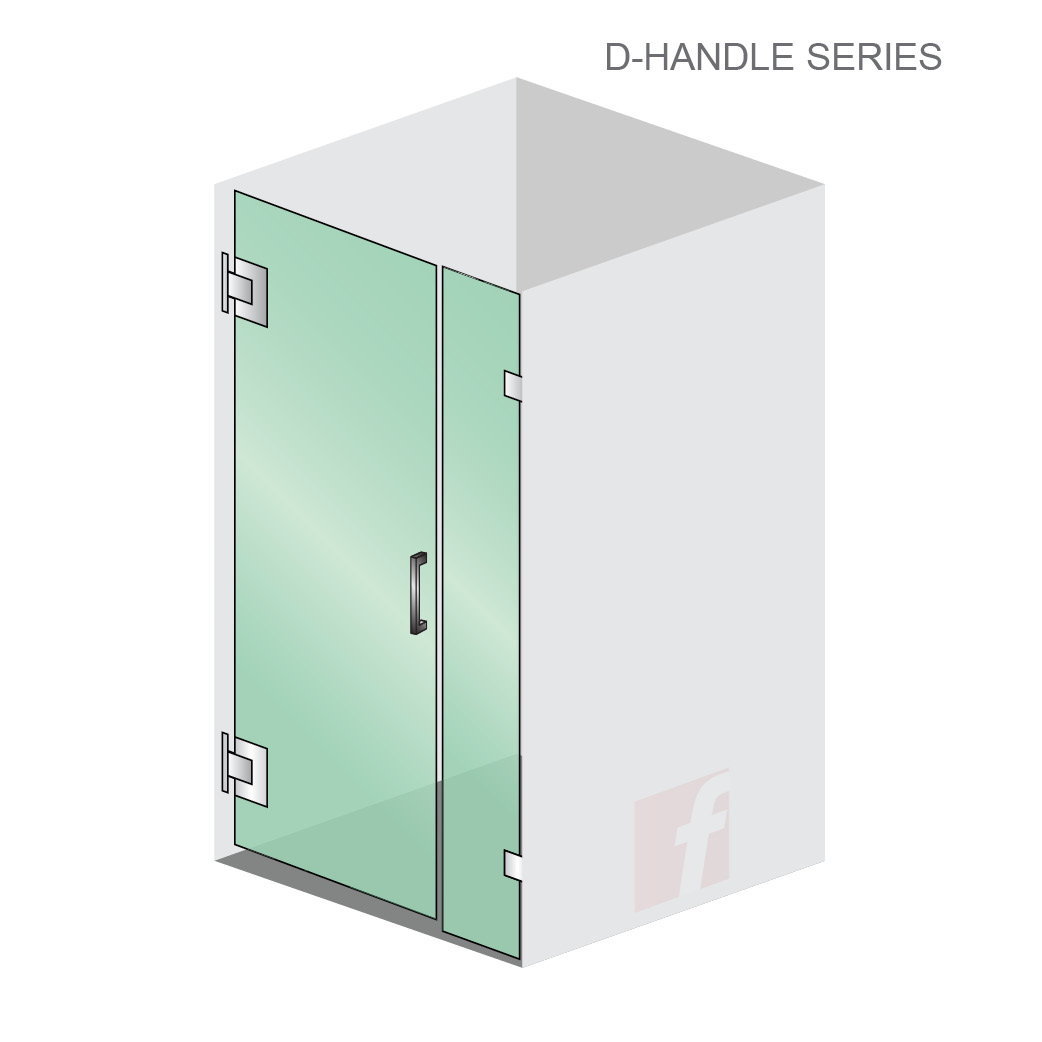 2 Panel (B) D-Handle (In-Line Showers)