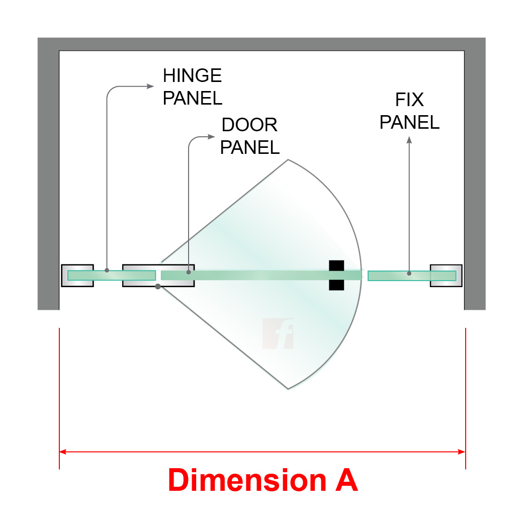 3 Panel  D-Handle (In-Line Showers)