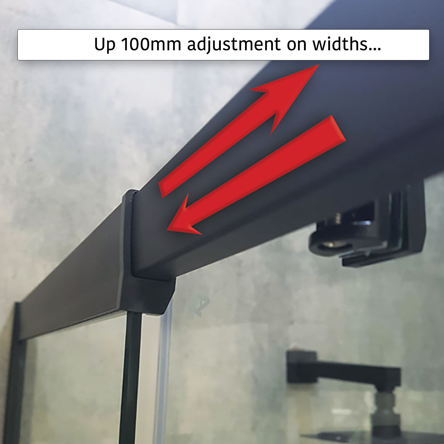 Avanti Adjustable Corner Screens (Matte Black)