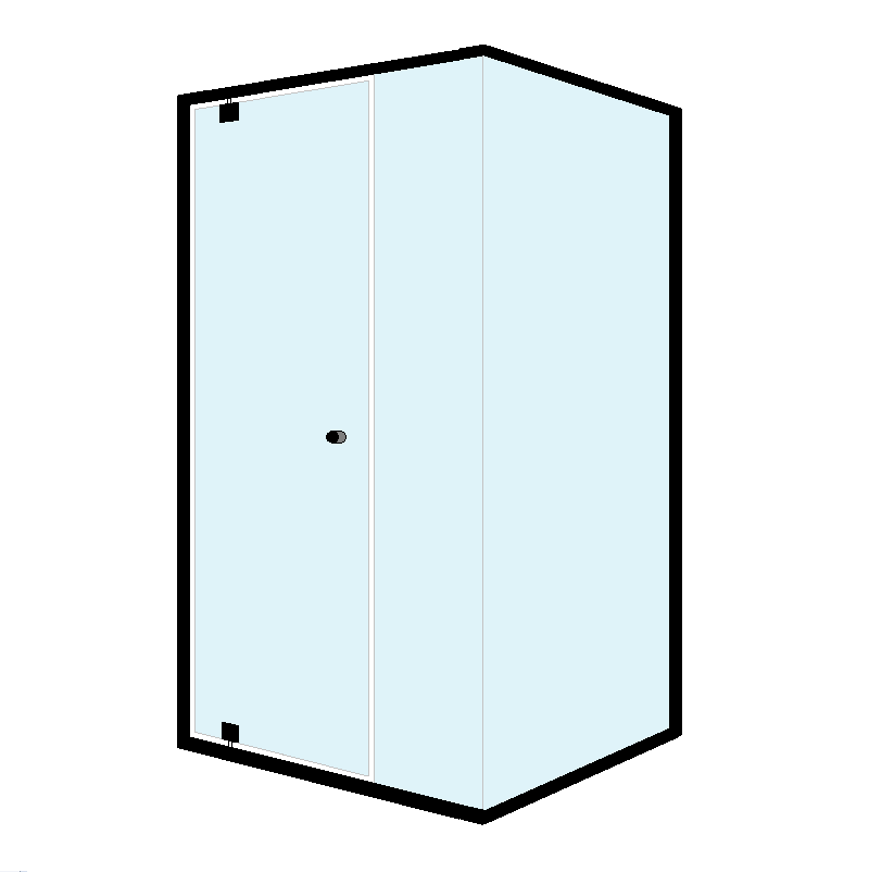 3 PANEL B (RIGHT) CORNER SHOWER AVALIABLE IN 6 COLORS