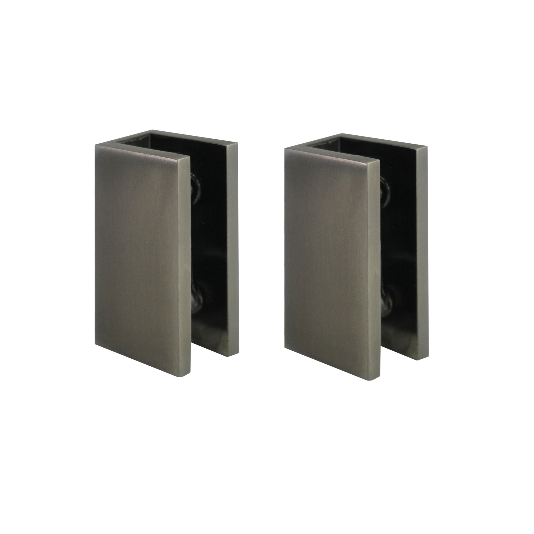 10mm Toughened Glass (Brushed Gun Metal Hardware)