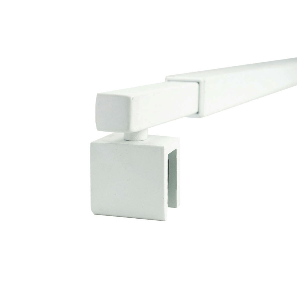 10mm Toughened Glass (Matte White Hardware)