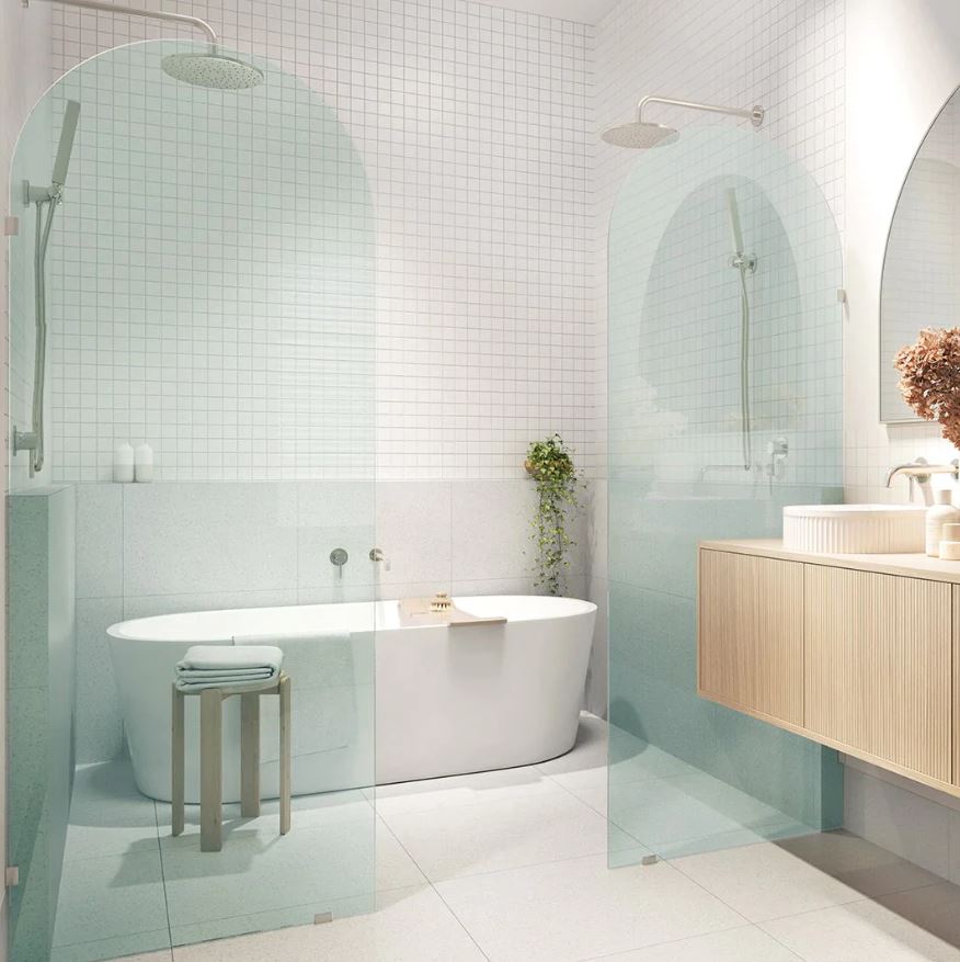 Curved Top Shower Screen Panels Curved Top Shower Screen Panels