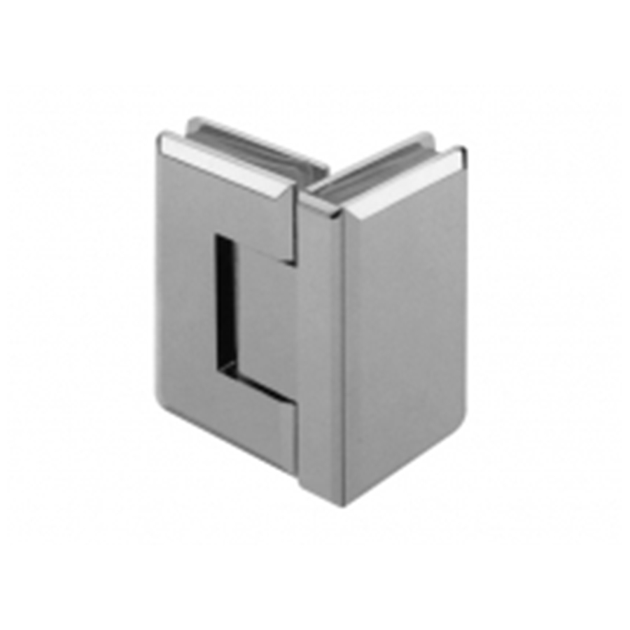 Hinge 90 Degree Corner - Bevel Edge Series (Chrome)