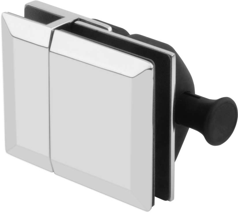 Edge Latch Glass-to-Glass 180 Deg (Bevel Edge) - Polished
