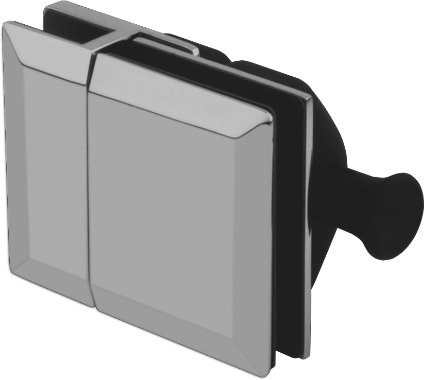 Edge Latch Glass-to-Glass 180 Deg (Bevel Edge) - Satin