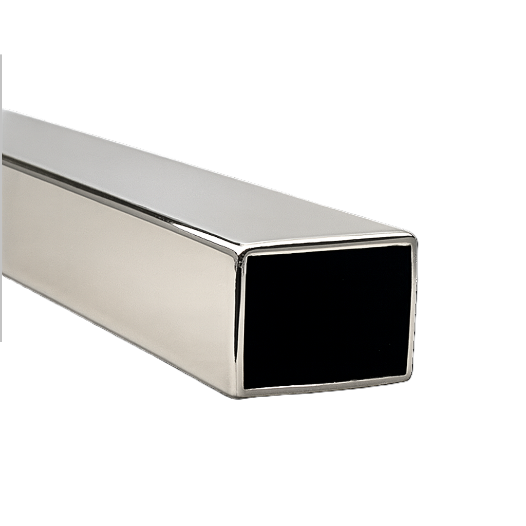 Non-Slotted Tube Square 21 x 30mm Stainless Steel 2900mm - Polished