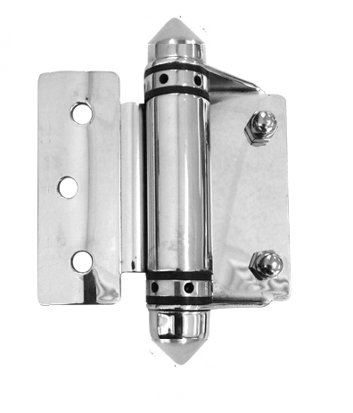 Metro Hinge Set Glass-to-Round Post - Polished