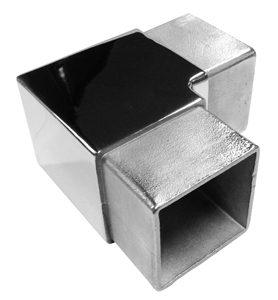 Elbow 50 x 50mm Stainless Steel - Satin