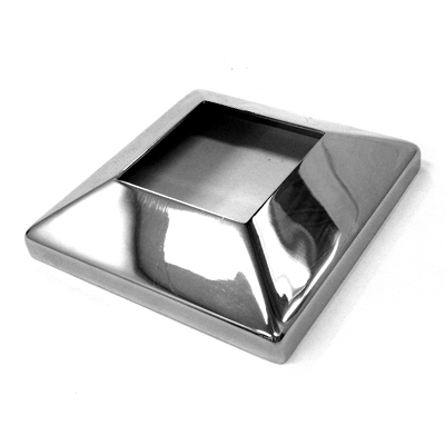 Base Plate Cover 50mm Square Post Stainless Steel - Polished