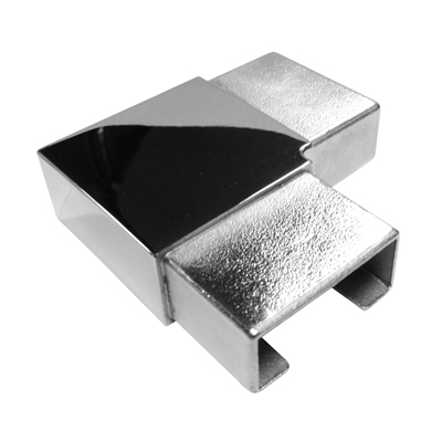 Slotted Rail Elbow 25 x 50mm Stainless Steel - Polished