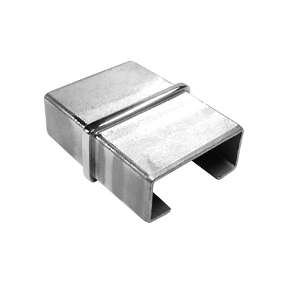 Slotted Rail Joiner 25 x 50mm Stainless Steel - Satin