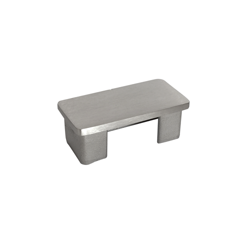 End Cap 25 x 50mm Stainless Steel - Satin