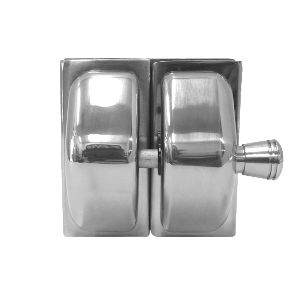 Friction Latch Double Stainless Steel - 180 Deg - (Square Edge) - Polished