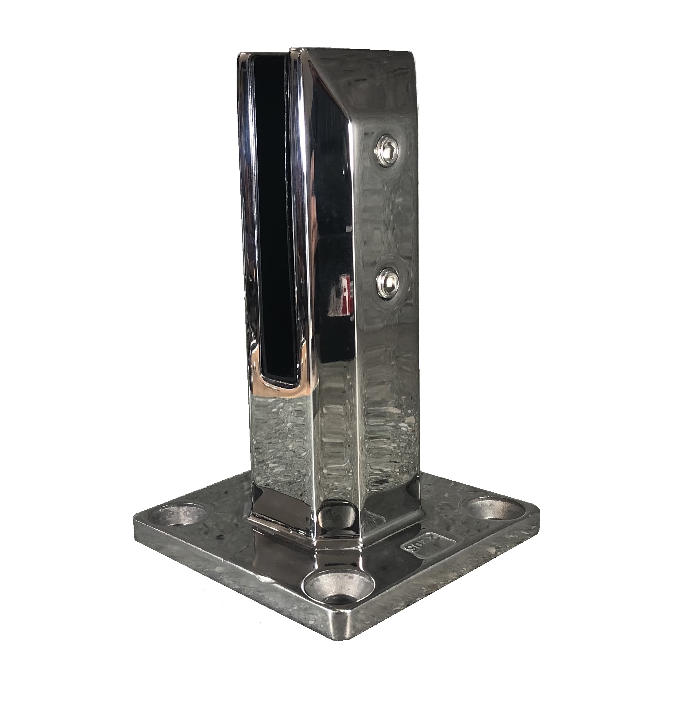 Duplex 2205 Stainless Steel 50mm Mini Post with Base (Pool & Balustrade Compliant) -Polished