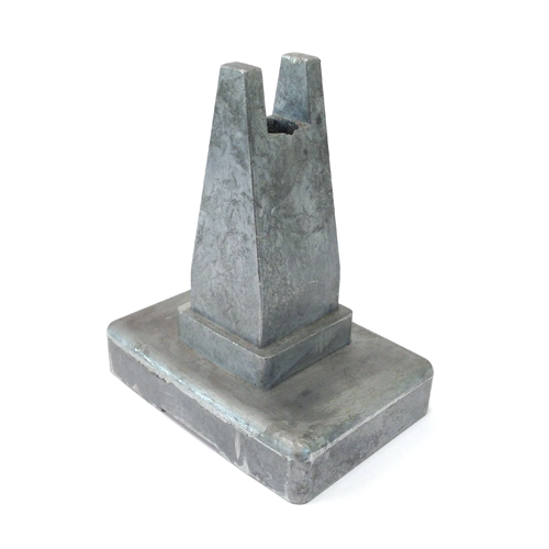 45mm Heavy Duty Aluminium Square Post A-Base - Powder Coat