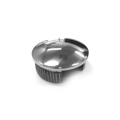 38mm Slotted Round Stainless Steel End Cap - Polished
