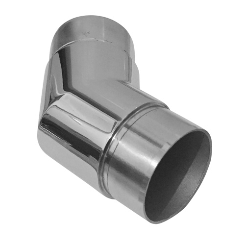 Round Tube 50mm Connector 135? Stainless Steel - Polished