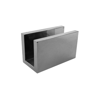 Glass-to-Wall/Floor U-Clamp 24mm x 40mm - Square Series