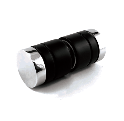 Knob Button Round (Chrome Black Finish)