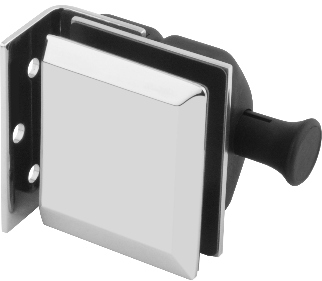 Edge Latch Glass-to-Wall (Bevel Edge) - Polished