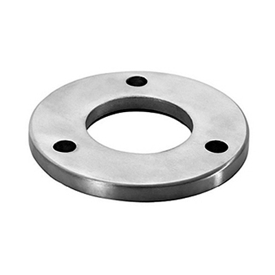 Base Plate 50mm Round Post Stainless Steel - Raw Finish