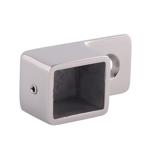 Wall Flange 21x25 Side-Fix Stainless Steel - Polished